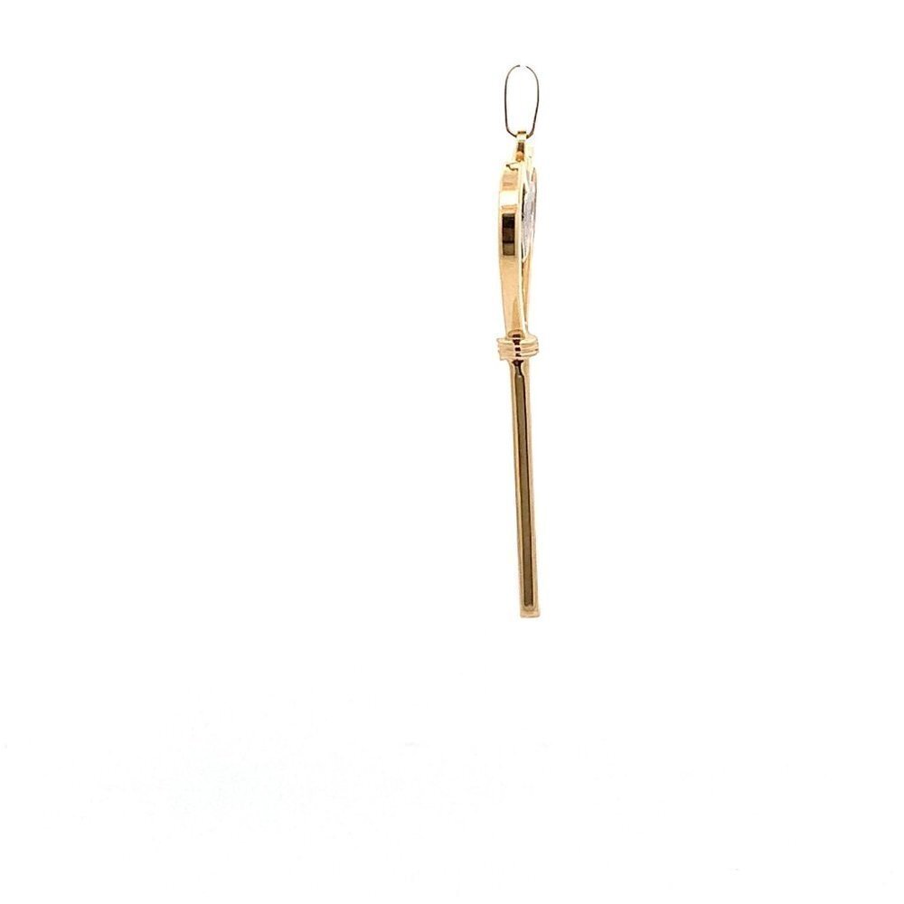 18K Yellow Gold Pendant Key Heart 1.59 grams - Picture 11 of 13